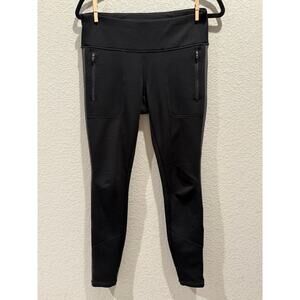 Athleta Rainier‎ High Rise Legging with Stripe in Black S